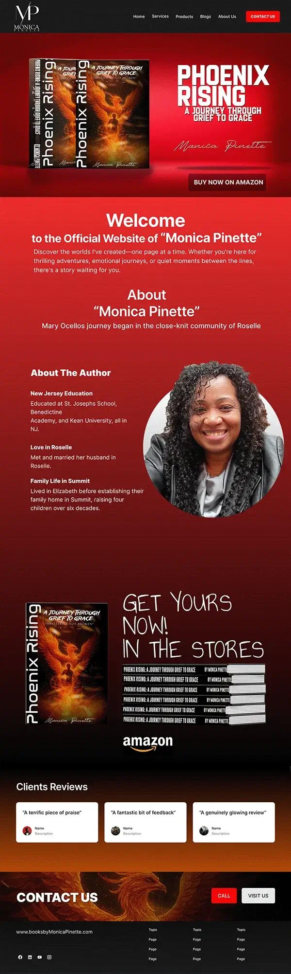 Author website example one