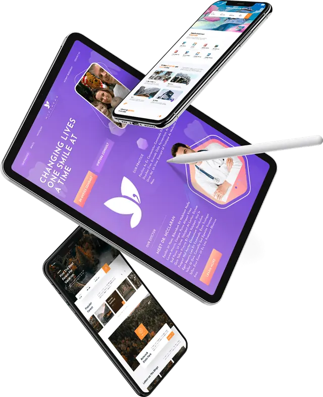 Author website design example